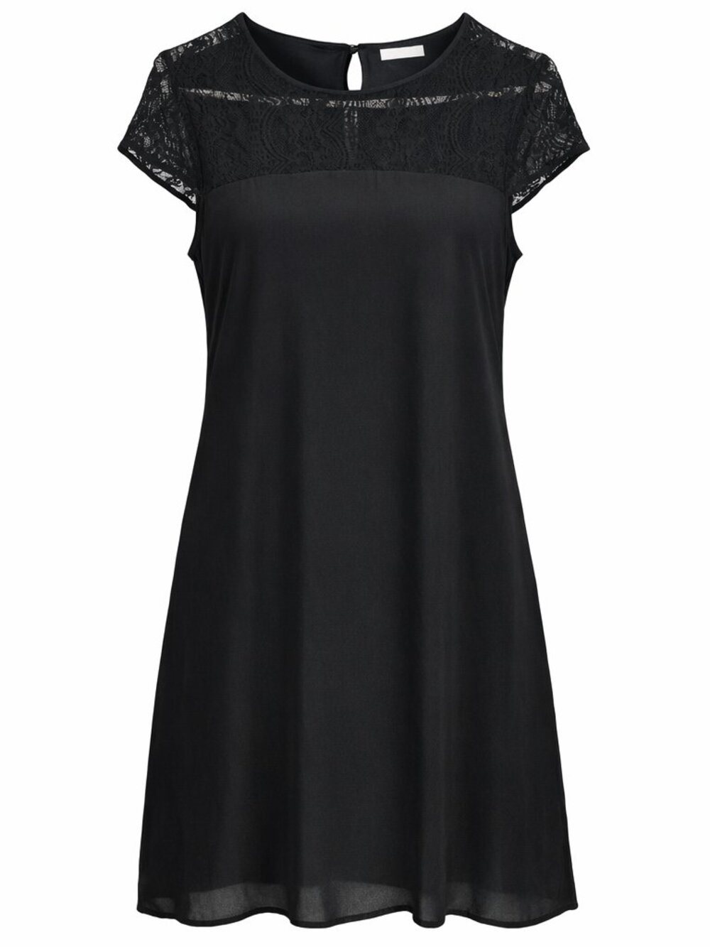Topfeeling MJ Style Dress LBD Black Lace Large Crochet retro 90s feminine stretc